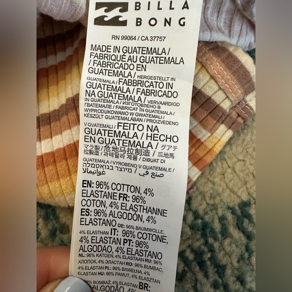 Billabong Women's Multicolored Striped Tomboy Mini Dress - Picture 6 of 7